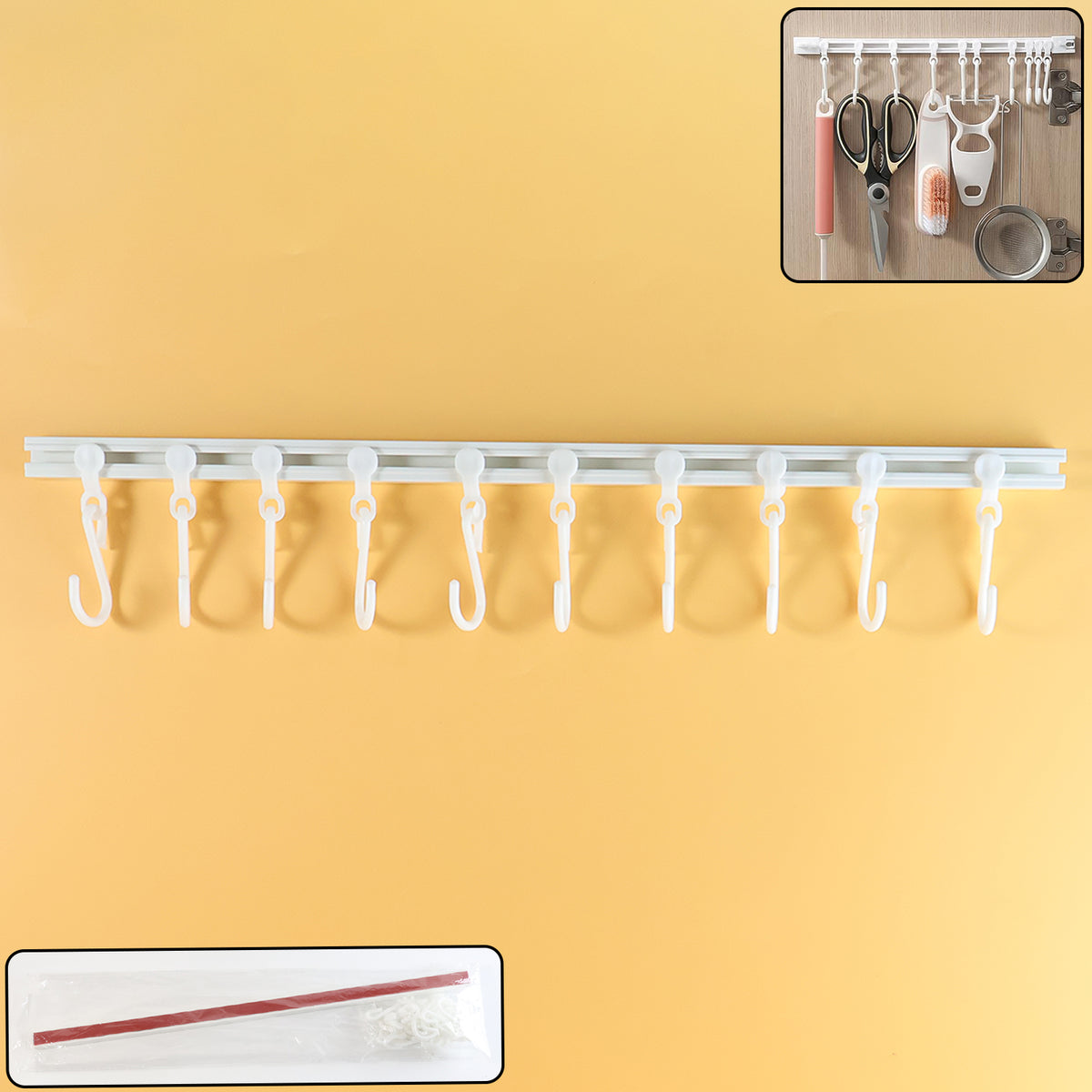 Wall Mounted Kitchen Storage Rack Set